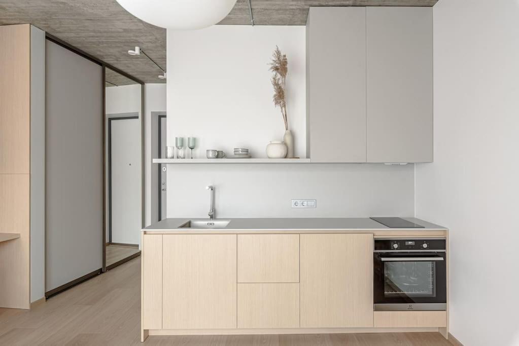 Apartament Cozy Japanese Oasis With Balcony, Gramophone, Netflix Wilno Zewnętrze zdjęcie